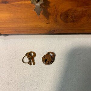 Source Unknown | Accents | Vintage Wooden Treasure Box With Lock And ...